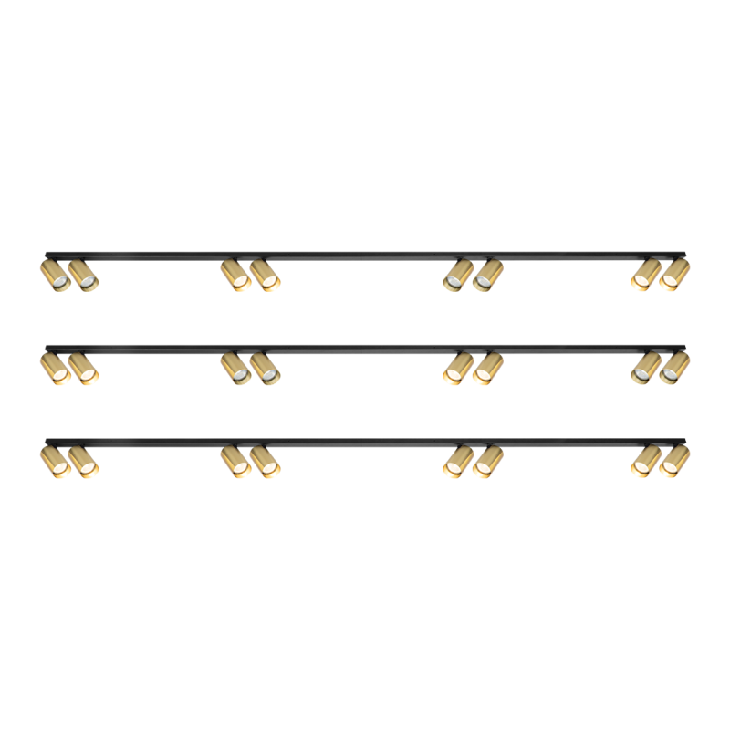 Hero Spot Gold Fixture 8xGU10