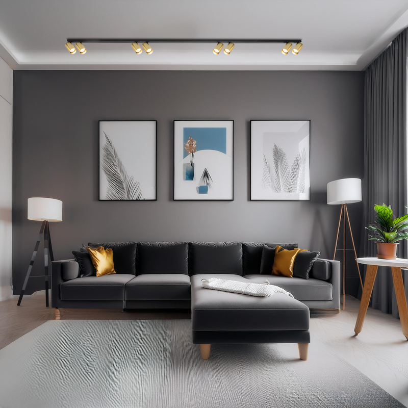 Hero Spot Fassung Gold 8xGU10