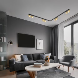 Hero Spot Fassung Gold 8xGU10