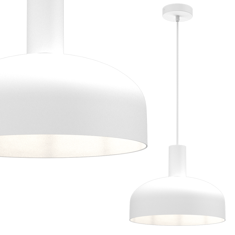 VISBY WHITE Hanging Lamp 1xE27