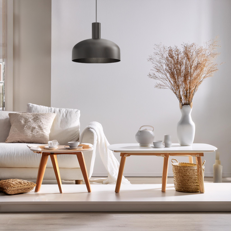 VISBY BLACK Pendant Lamp 1xE27