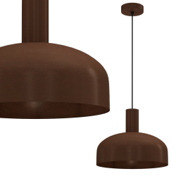 Hanging lamp VISBY CHOCOLATE 1xE27