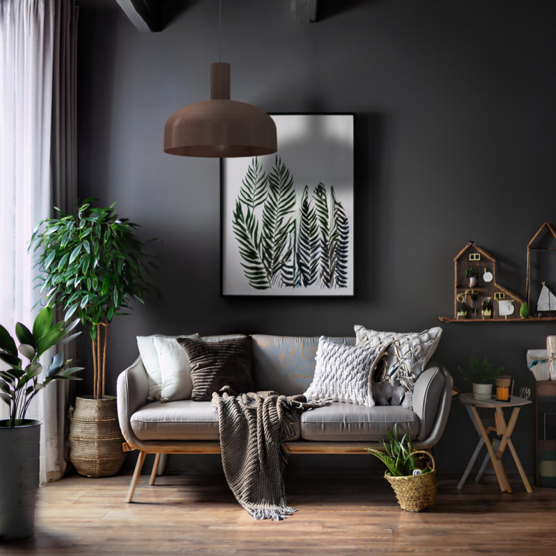 Підвісна лампа VISBY ШОКОЛАДНИЙ 1xE27