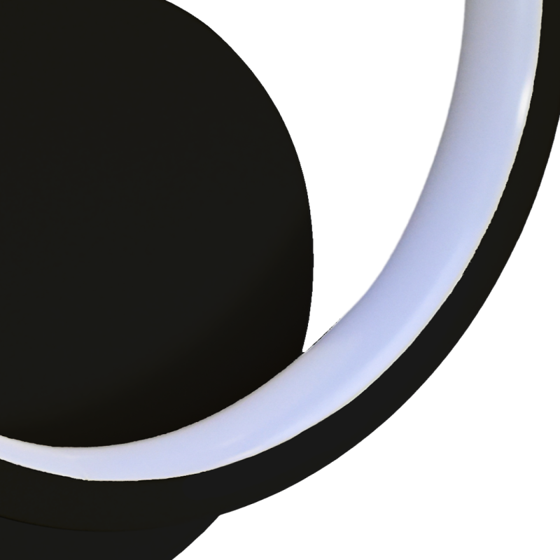 Wandleuchte HOOP BLACK 7W LED