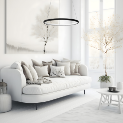 HOOP BLACK 27W LED pendant lamp