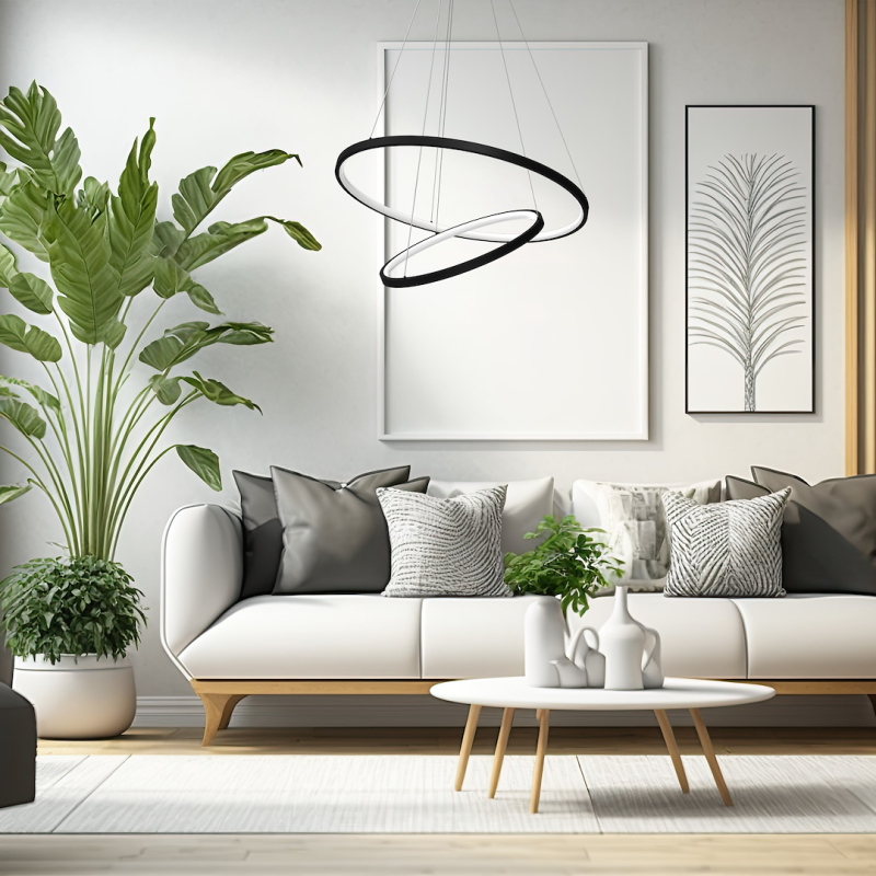 Lampa wisząca HOOP BLACK 51W LED