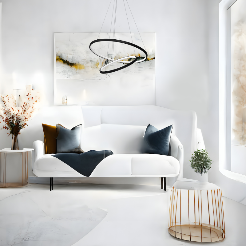 HOOP BLACK 51W LED pendant lamp