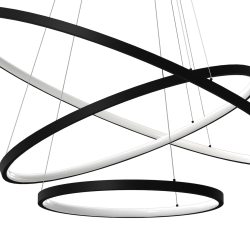 Hängeleuchte HOOP BLACK 93W LED