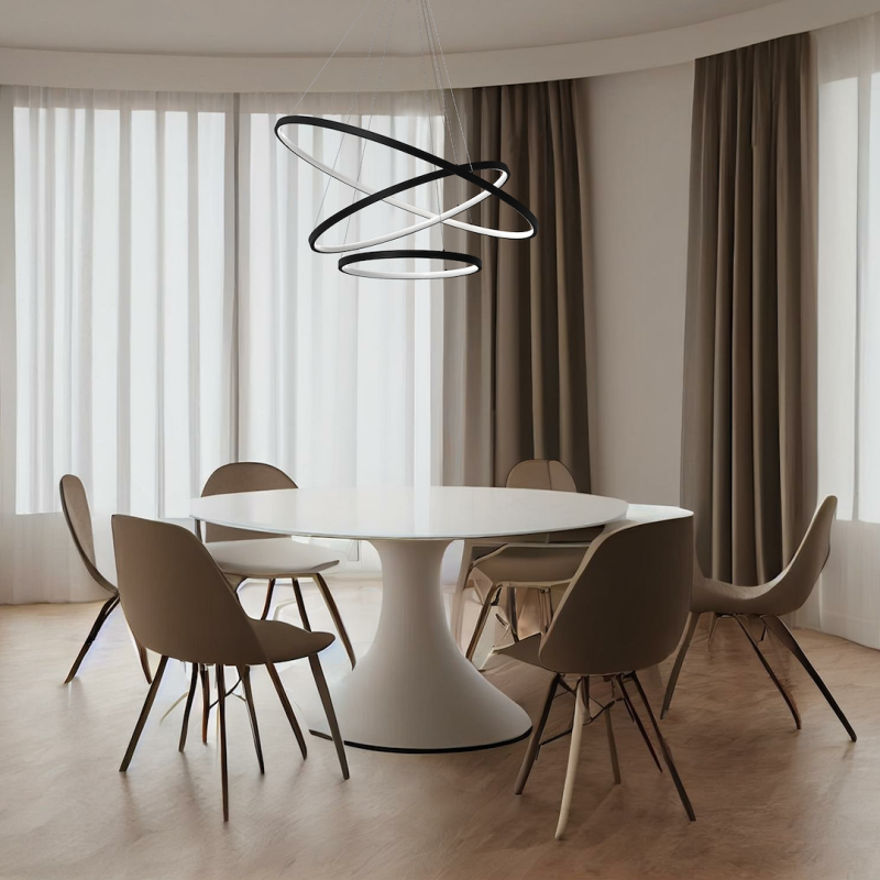 Lampa wisząca HOOP BLACK 93W LED