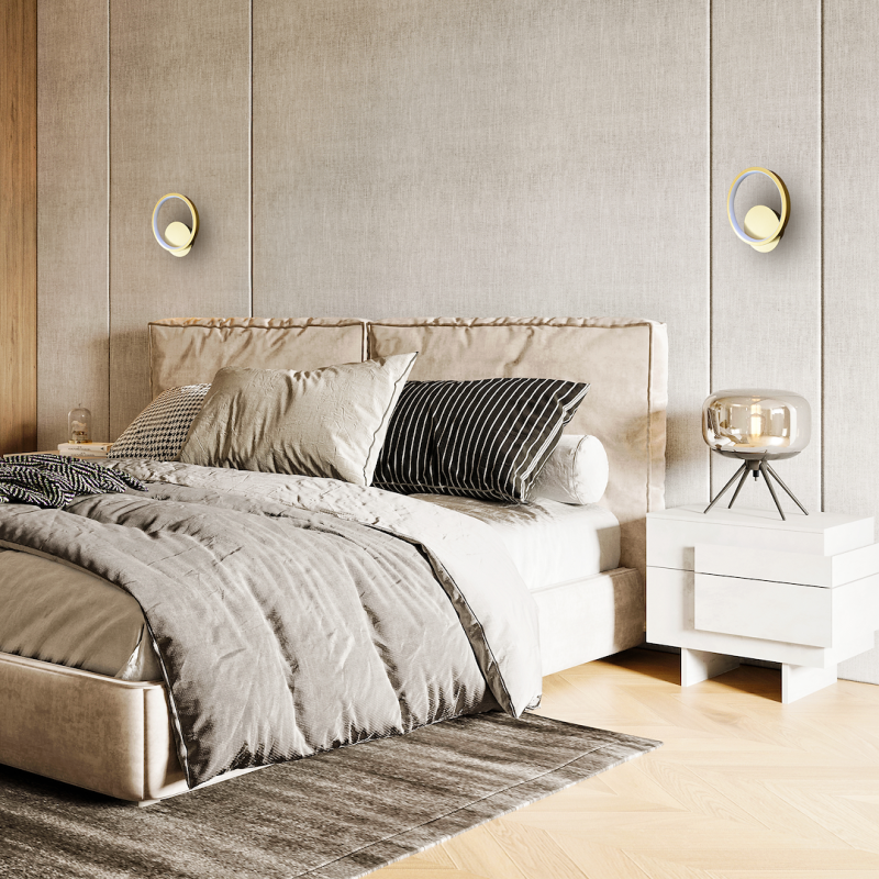 Aplique de pared HOOP GOLD 7W LED