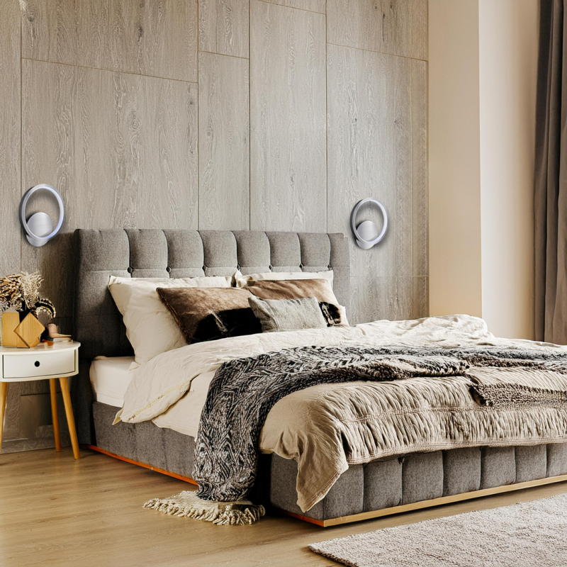 Aplique de pared HOOP CROMO 7W LED