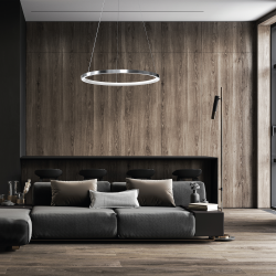 Lámpara colgante HOOP CROMO 27W LED