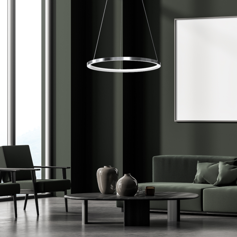 Hängelampe HOOP CHROME 27W LED