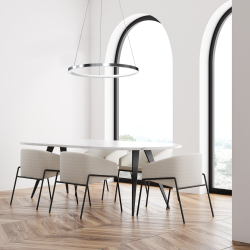 Hängelampe HOOP CHROME 27W LED