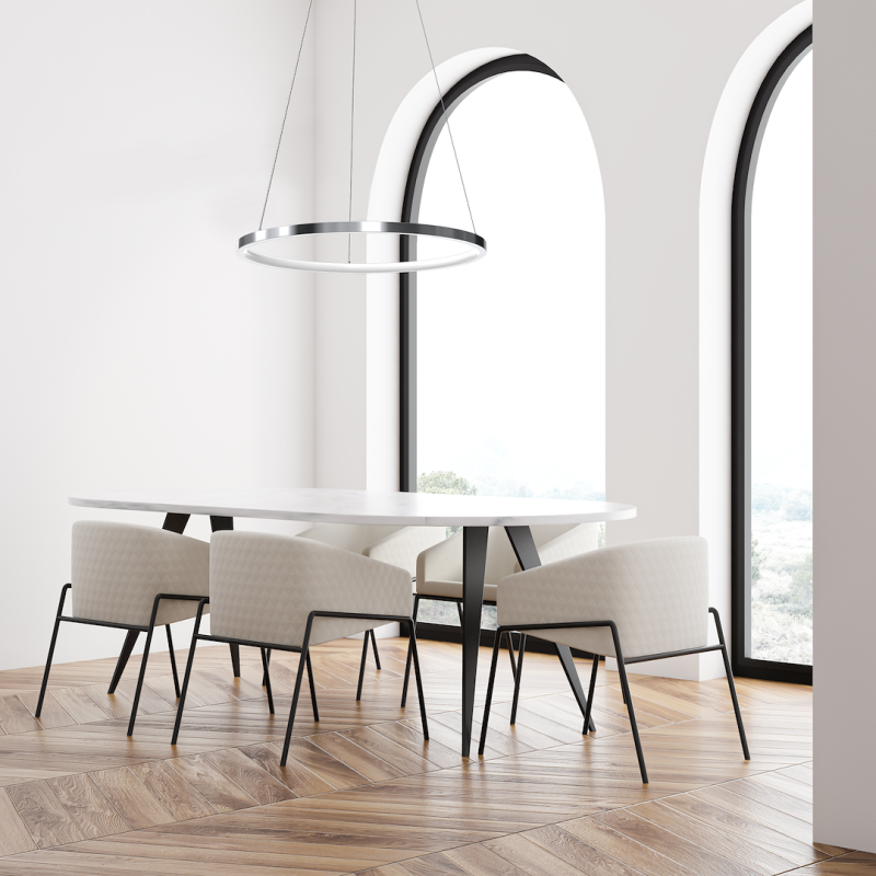 Hängelampe HOOP CHROME 27W LED