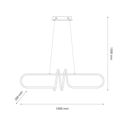 Hängelampe VERTIGO 54W LED 4000K
