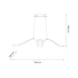 Lampa wisząca LOOP 28W LED 4000K