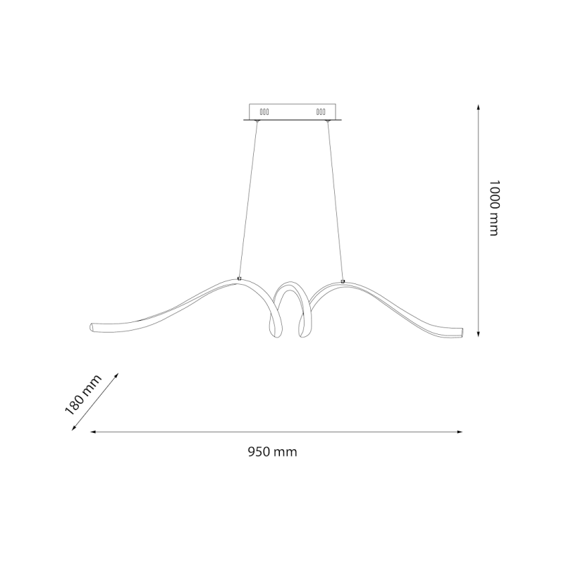 LOOP 28W LED 4000K pendant lamp