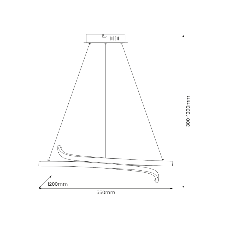 LORENZO 35W LED 4000K Pendant Lamp