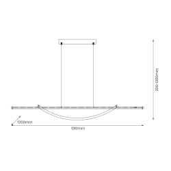 Hängelampe AMBAR 35W LED 4000K