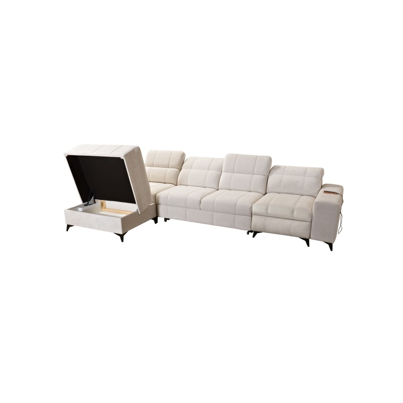 Ballagio XII Mix corner sofa with sleeping and relaxation function - Woven Fabric, Spring 1110