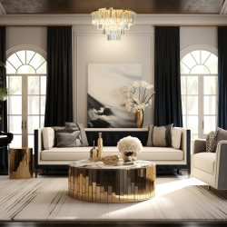 Deckenleuchte MILANO Ø 60cm 9xE14