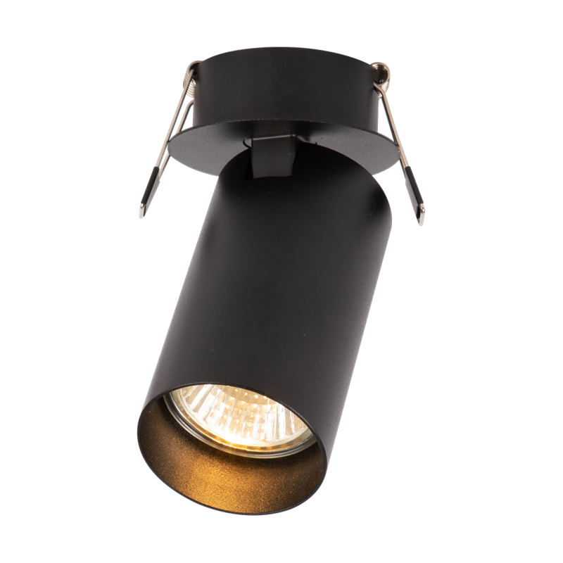 Montura Hero Spot Empotrable Negro 1xGU10