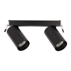 Hero Spot Recessed Black Frame 2xGU10