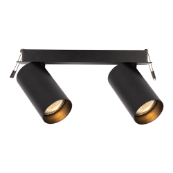 Hero Spot Recessed Black Frame 2xGU10