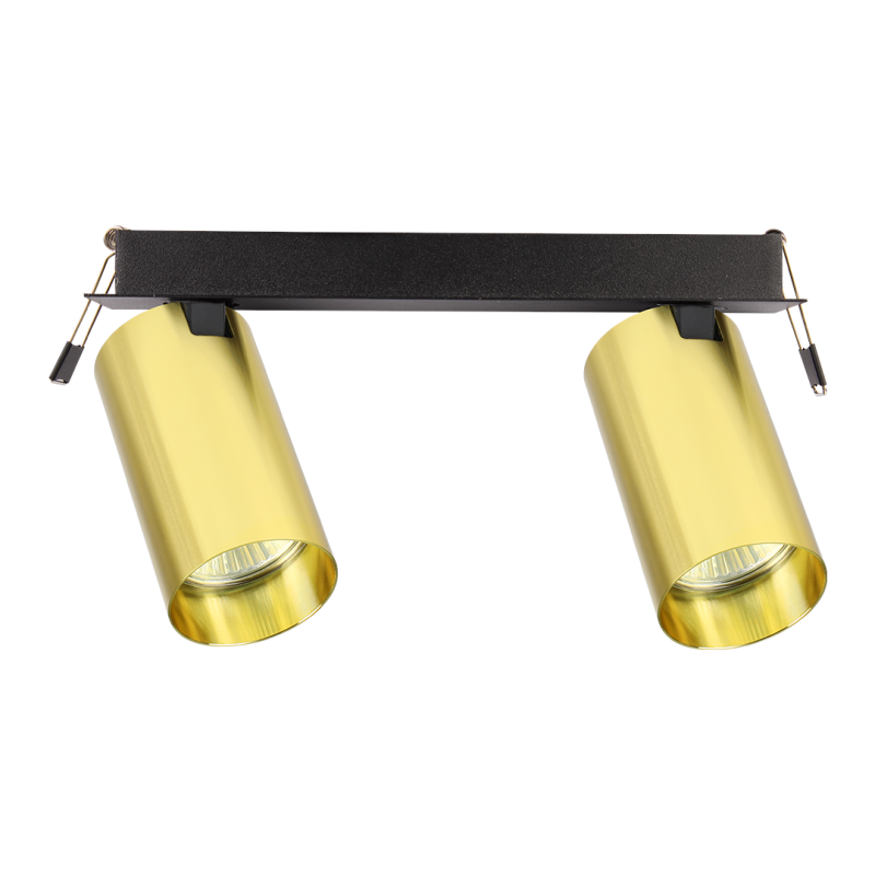 Hero Spot Recessed Fixture Gold 2xGU10