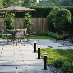 Mia Garden Post 1xE27 IP44 50cm