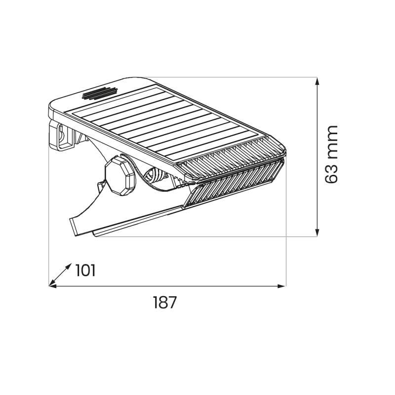 Solar Lamp Clips 4W 4000K IP44
