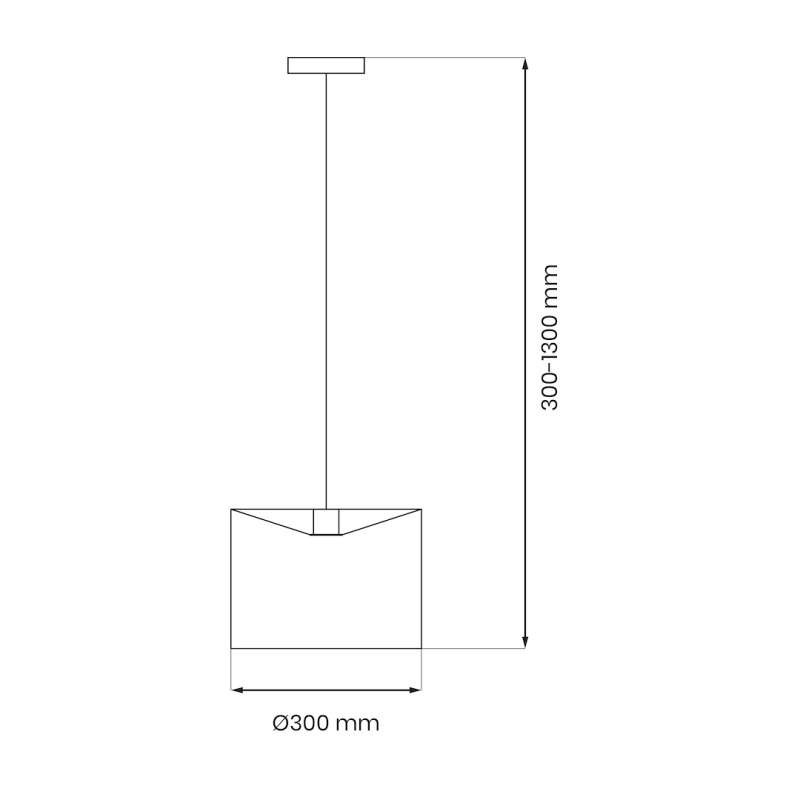 MORGAN pendant lamp 1xE27