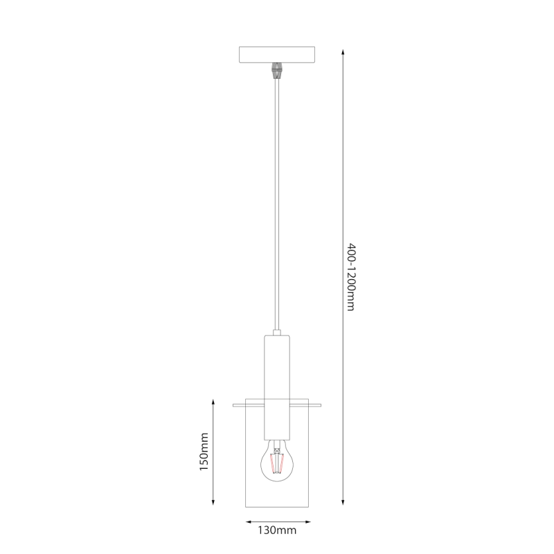 Lampa wisząca Arcadia Gold 1xE27