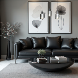 Lámpara colgante Arcadia Black 3xE27