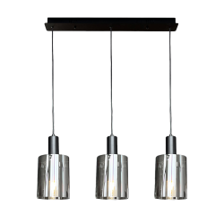 Lámpara colgante Arcadia Black 3xE27