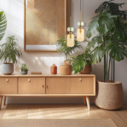 Lampa wisząca MOLLY AMBER 1xE14