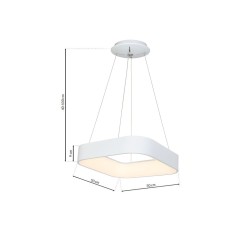 ASTRO WHITE PENDANT LAMP 40W LED 4000K
