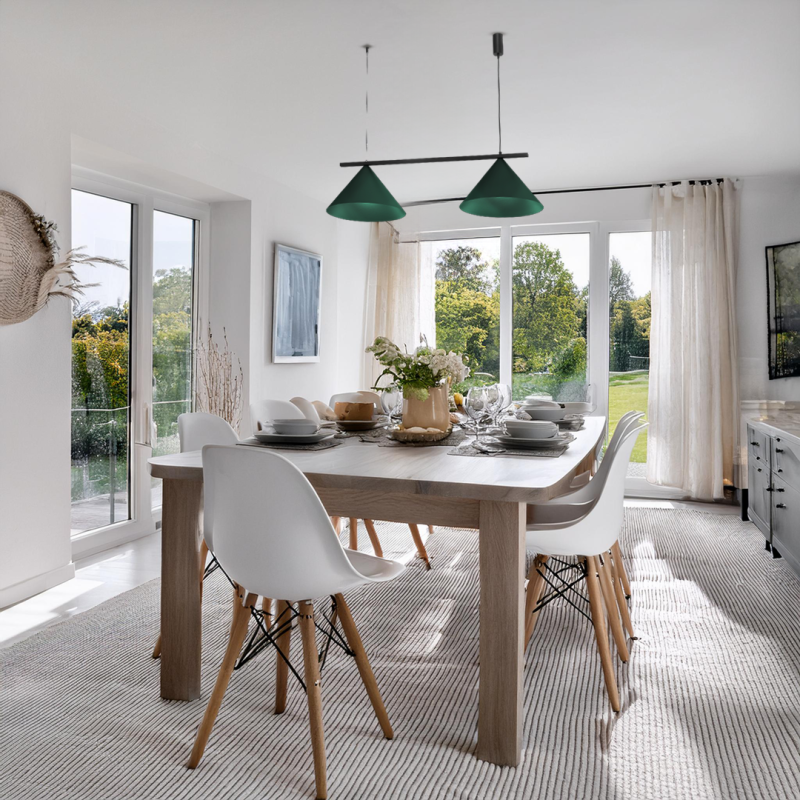 Lámpara colgante CAPITAL BLACK/GREEN 2XGX53