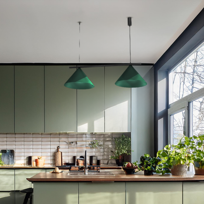 Підвісна лампа CAPITAL BLACK/GREEN 2XGX53