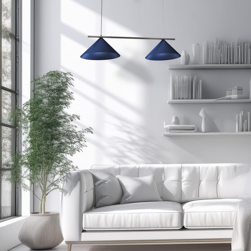 Lampa wisząca CAPITAL BLACK/NAVY BLUE 2XGX53