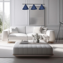 Lámpara colgante CAPITAL BLACK/NAVY BLUE 3XGX53