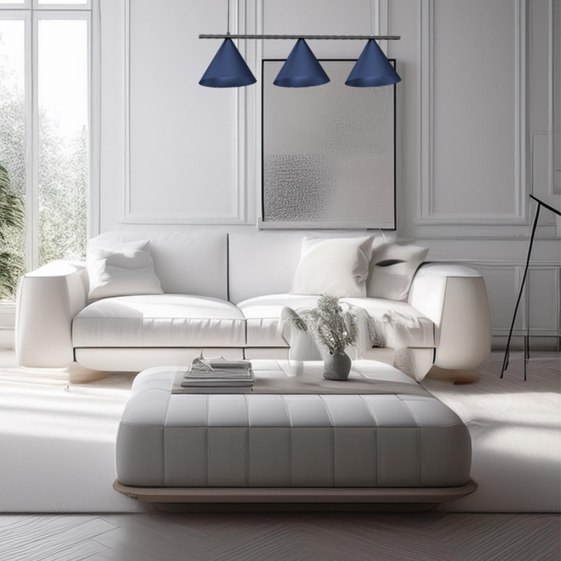 Підвісна лампа CAPITAL BLACK/NAVY BLUE 3XGX53