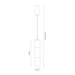 BATO Smoked 4W LED pendant lamp