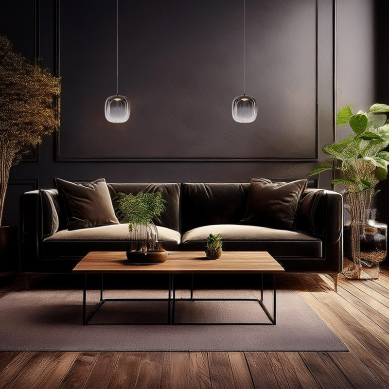 VASO 2 SMOKED 4W hanging lamp