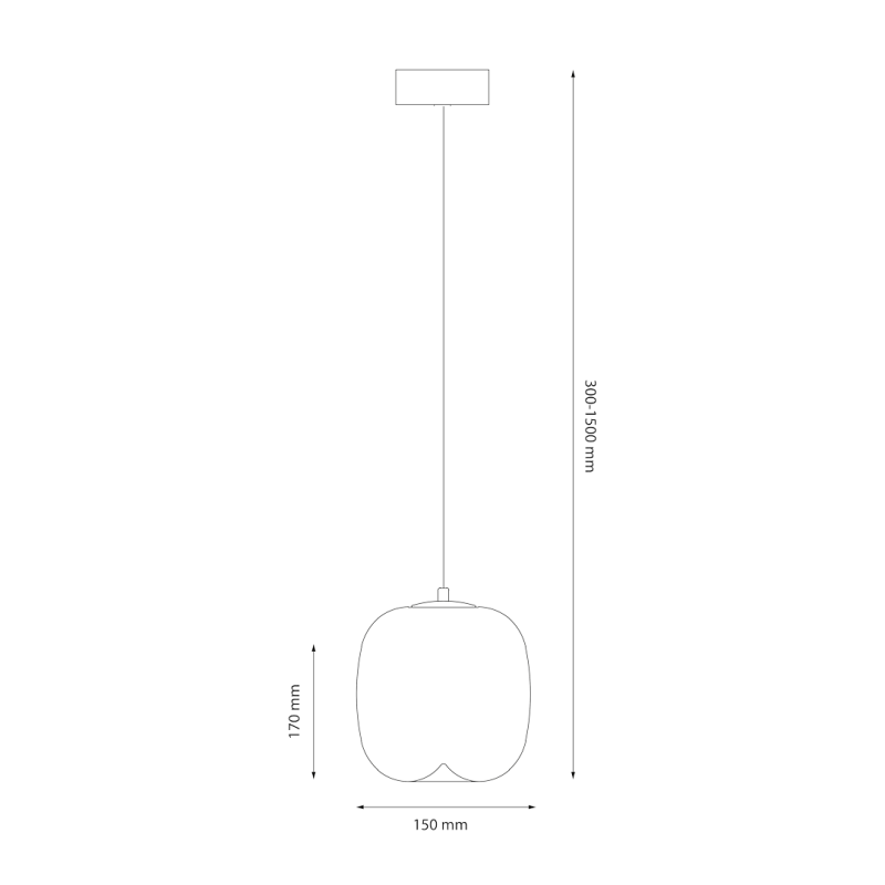 VASO 2 WHITE 4W pendant lamp