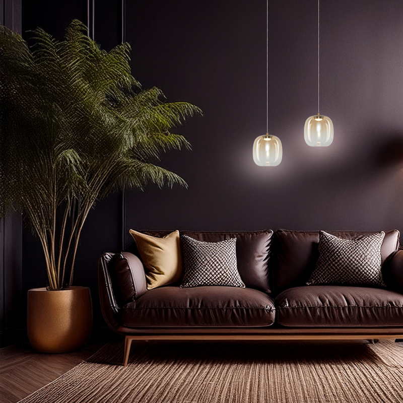 VASO 2 AMBER 4W Hanging Lamp