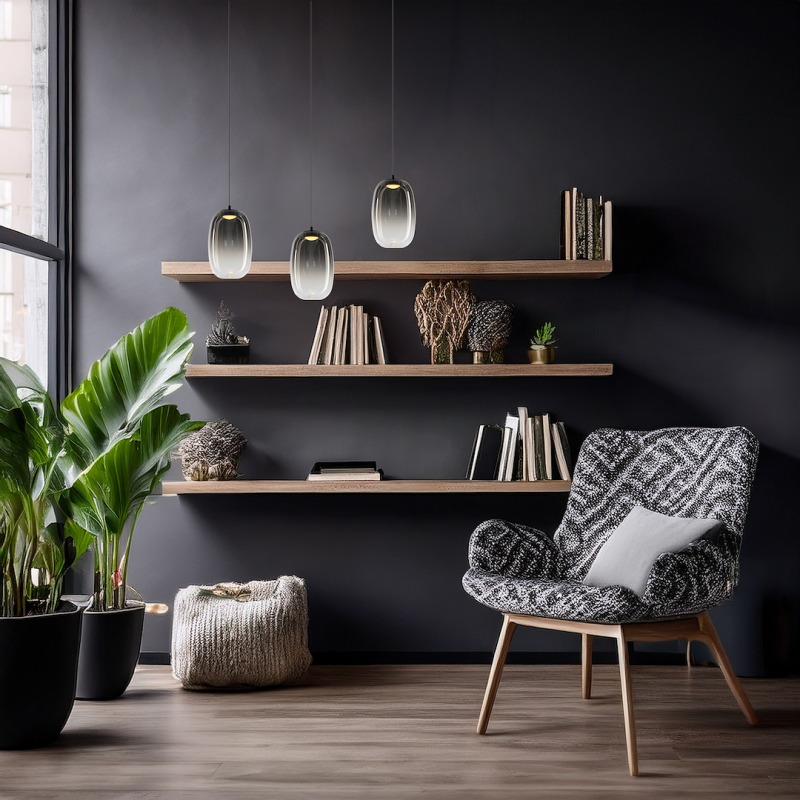 Lámpara colgante VASO 3 SMOKED 4W