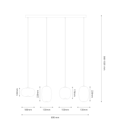 Підвісна лампа VASO AMBER 15W