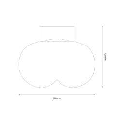 Lámpara de techo VASO AMBER 4W